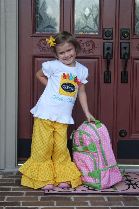 kindergarten first day of school outfit|Cute First Day of School Outfit Ideas .